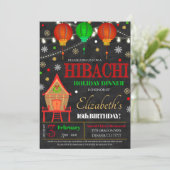 Hibachi Holiday Dinner Party Uitnodiging (Staand voorkant)