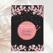 Hibachi Japans Diner Verjaardagsfeest Bedankkaart