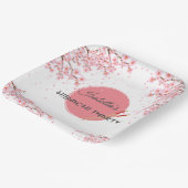 Hibachi Japans Diner Verjaardagsfeest Papieren Bordje (Gebogen)