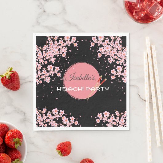 Hibachi Japans Diner Verjaardagsfeest Servet (Insitu)