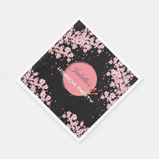 Hibachi Japans Diner Verjaardagsfeest Servet (Hoek)