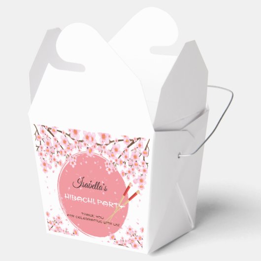 Hibachi Japans Diner Verjaardagsfeestje Take Out Bedankdoosjes (Geopend)