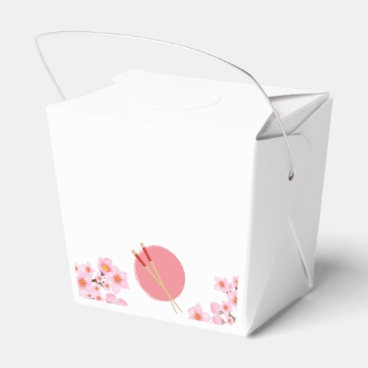 Hibachi Japans Diner Verjaardagsfeestje Take Out Bedankdoosjes (Achterkant)