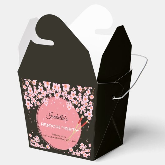 Hibachi Japans Diner Verjaardagsfeestje Take Out Bedankdoosjes (Geopend)