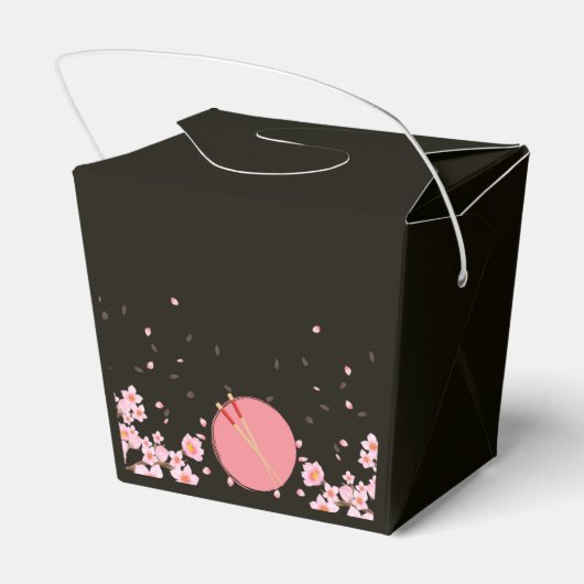 Hibachi Japans Diner Verjaardagsfeestje Take Out Bedankdoosjes (Achterkant)