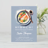 Hibachi Japans Thema Soiree Chic Verjaardagsfeest Kaart (Staand voorkant)