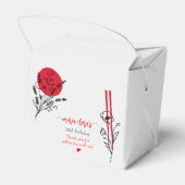 Hibachi Japanse BBQ Grill Chef Verjaardagsdiner Bedankdoosjes (Achterkant)