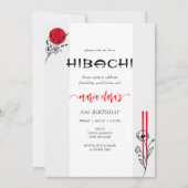 Hibachi Japanse BBQ Grill Chef Verjaardagsdiner Kaart (Voorkant)