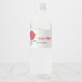 Hibachi Japanse BBQ Grill Chef Verjaardagsdiner Waterfles Etiket (Voorkant)