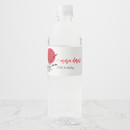 Hibachi Japanse BBQ Grill Chef Verjaardagsdiner Waterfles Etiket