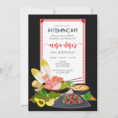 Hibachi Japanse BBQ Grill Chef Verjaardagsfeest Kaart (Voorkant)