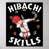 Hibachi Lover Hibacl Chef Gift Mannen Hibachi Poster (Voorkant)