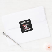 Hibachi Lover Hibacl Chef Gift Mannen Hibachi Vierkante Sticker (Envelop)