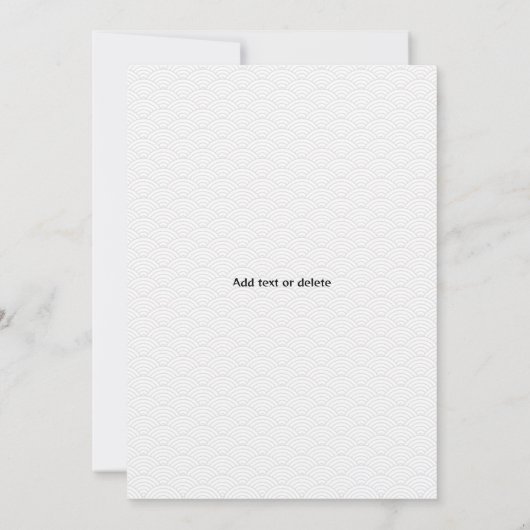 Hibachi Thema Verjaardag Privé Chef Japans Party Bedankkaart (Achterkant)