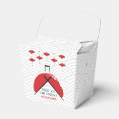 Hibachi Thema Verjaardagsfeest Privé Chef Japans Bedankdoosjes (Voorkant Zijde)