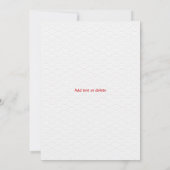 Hibachi Thema Verjaardagsfeest Privé Chef Japans Bedankkaart (Achterkant)