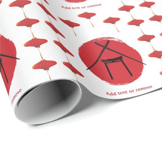 Hibachi Thema Verjaardagsfeest Privé Chef Japans Cadeaupapier (Rol Hoek)