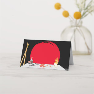 Hibachi Verjaardag Diner Place Kaarten Plaatskaartje