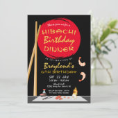 Hibachi verjaardagsdiner Hibachi-feest Kaart (Staand voorkant)