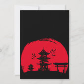 Hibachi verjaardagsdiner Hibachi-feest Kaart (Achterkant)