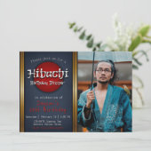 Hibachi-verjaardagsdiner met afbeelding kaart (Staand voorkant)