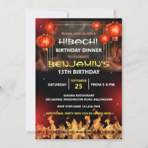 Hibachi verjaardagsdinerfeest