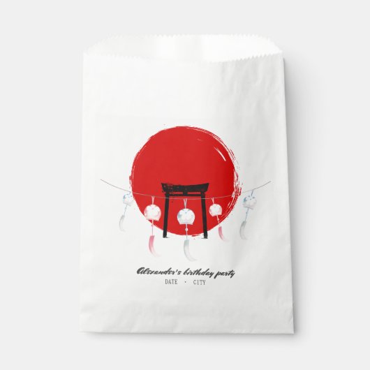 Hibachi Verjaardagsfeest Wind Chimes Furin Japans Bedankzakje (Voorkant)