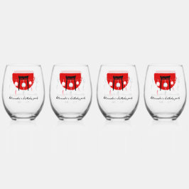 Hibachi Verjaardagsfeest Wind Chimes Furin Japans Wijnglas Zonder Voet