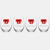 Hibachi Verjaardagsfeest Wind Chimes Furin Japans Wijnglas Zonder Voet (Achterkant)