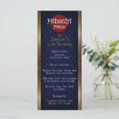 Hibachi verjaardagsmenu menu (Staand voorkant)