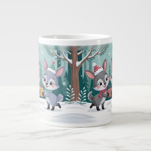 hibi Forest Friends Grote Koffiekop (Voorkant)