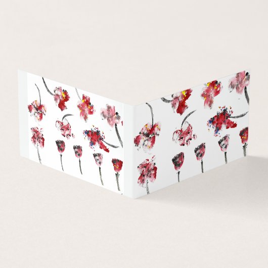 Hibiscu en Rozen Kaart (Buitenkant)