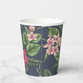 Hibiscus 100e Verjaardagsfeestje Papier Cup Papieren Bekers (Rechts)