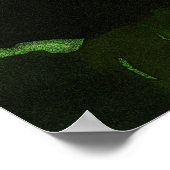 Hibiscus 424 tropische rode bloem poster (Hoek)