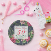 Hibiscus 50th Birthday Party Paper Bord (Feest)