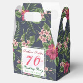Hibiscus 70e verjaardagsfeestje Bedankt Favor Box Bedankdoosjes (Geopend)