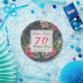 Hibiscus 70th Birthday Party Paper Bord (Feest)