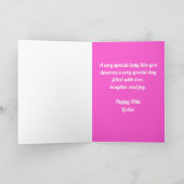 Hibiscus 90th Birthday for Women Card Kaart (Binnen)