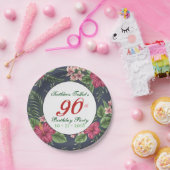 Hibiscus 90th Birthday Party Paper Bord (Feest)