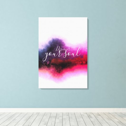 HIBISCUS ABSTRACT CANVAS AFDRUK (Insitu (Houten vloer))