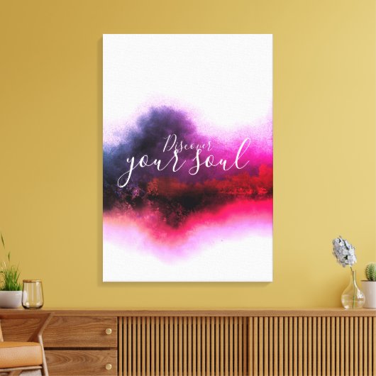 HIBISCUS ABSTRACT CANVAS AFDRUK (Insitu (Woonkamer))