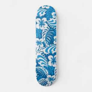 Hibiscus abstracte florale persoonlijk skateboard