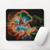 Hibiscus Abstracte ventilatorkunst Muismat (Met muis)