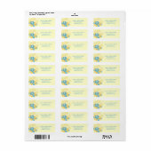 Hibiscus Address Label Stickers (Full Sheet)