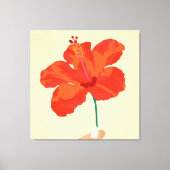 Hibiscus-affectie Canvas Afdruk (Voorkant)