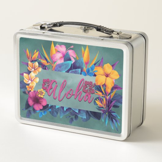 Hibiscus Aloha Groet Lunchbox (Achterkant)