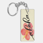Hibiscus Aloha Sleutelhanger (Voorkant Links)