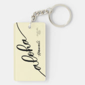 Hibiscus Aloha Sleutelhanger (achterkant)