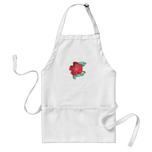 Hibiscus Apron Standaard Schort (Voorkant)