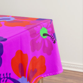 Hibiscus Art Bold Pattern Tropical Themed Tafelkleed